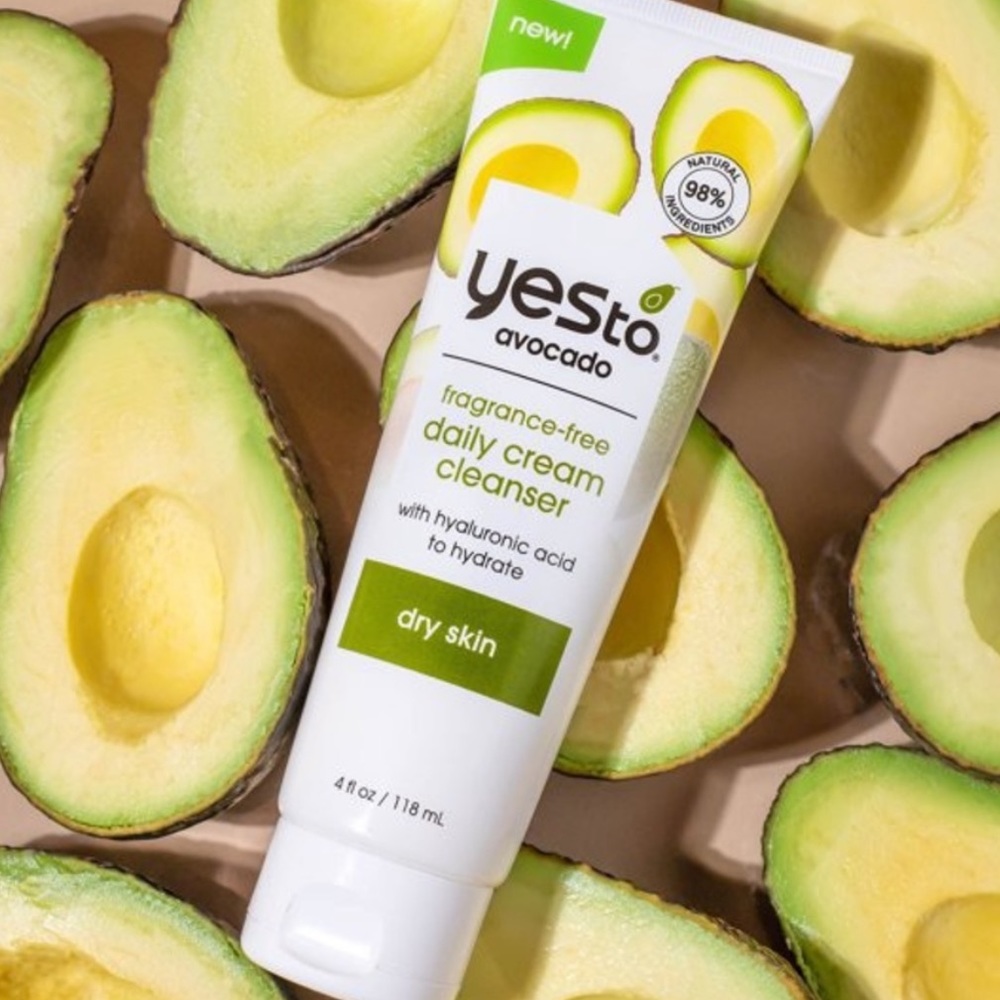 Yes To Avocado Fragrance Free Daily Cream Cleanser for dry skin